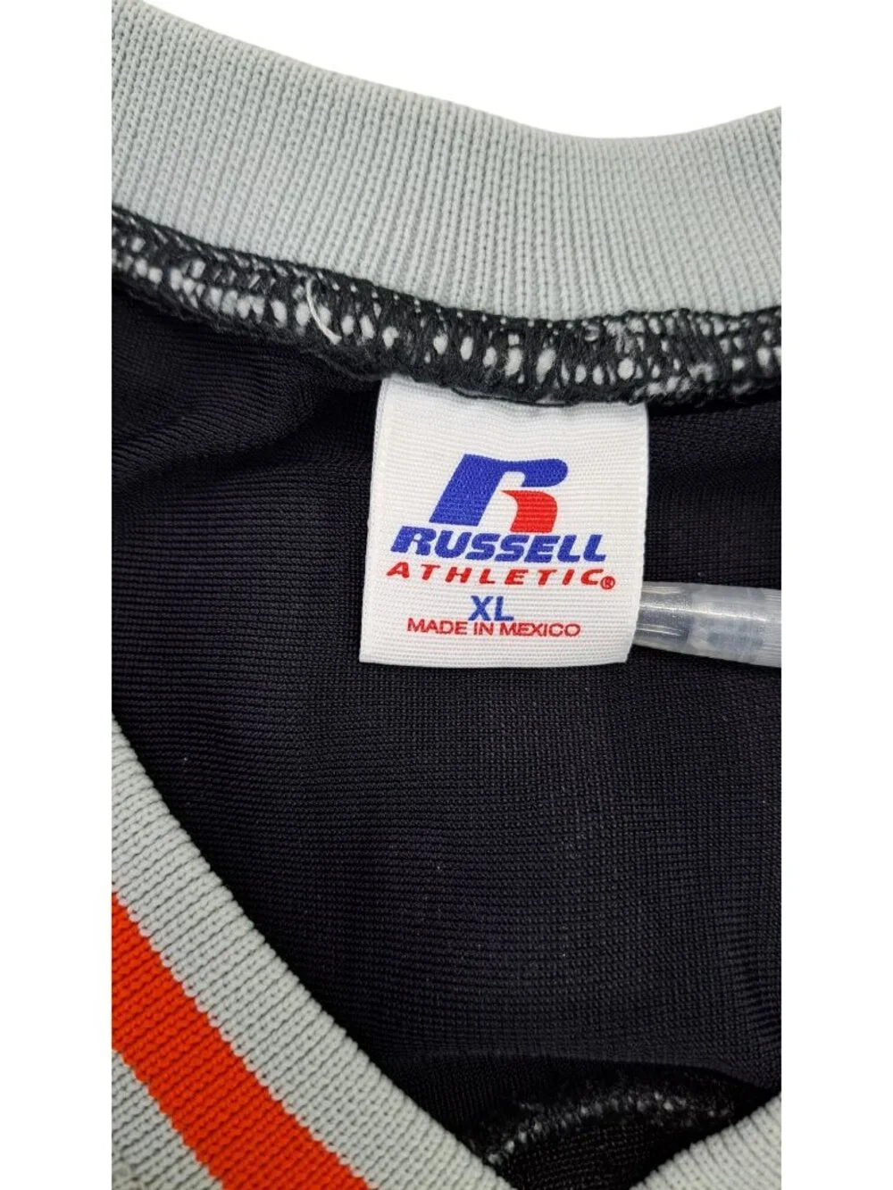 Vintage Utah Blaze Arena Football Jersey Russell XL Black Orange Discover Card - Picture 3 of 16